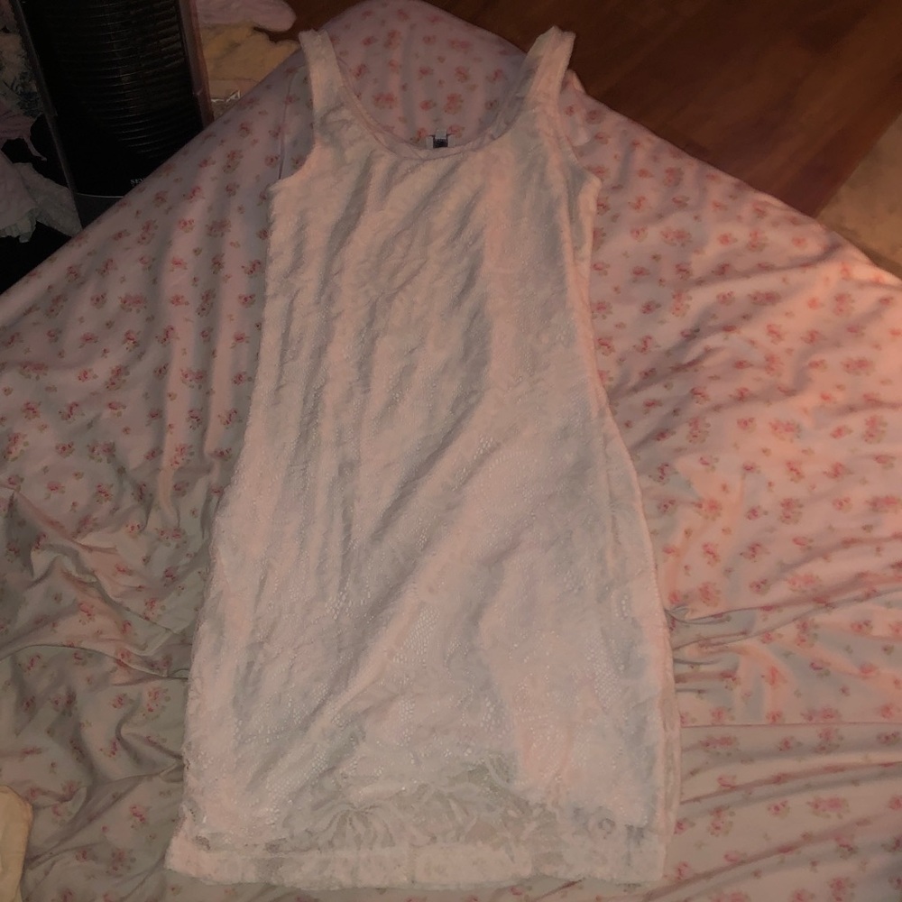 Kismet White Lace Tank Dress